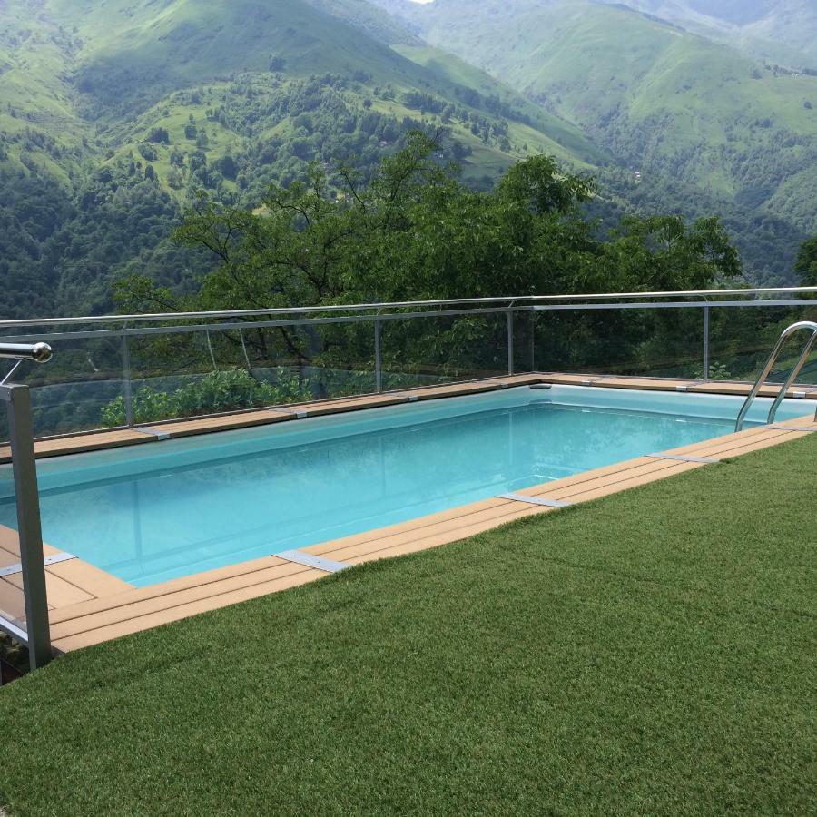 Chalet Con Piscina Garzeno Экстерьер фото