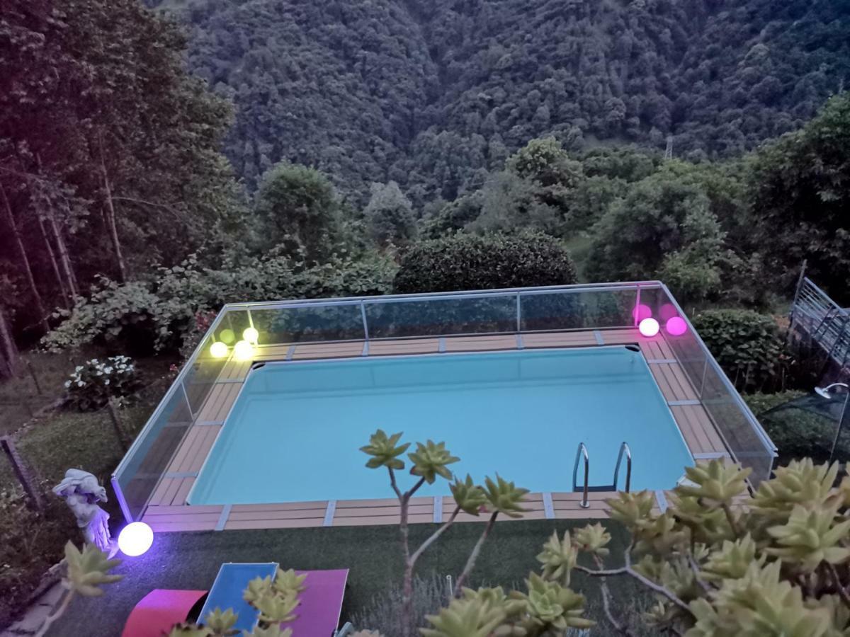 Chalet Con Piscina Garzeno Экстерьер фото