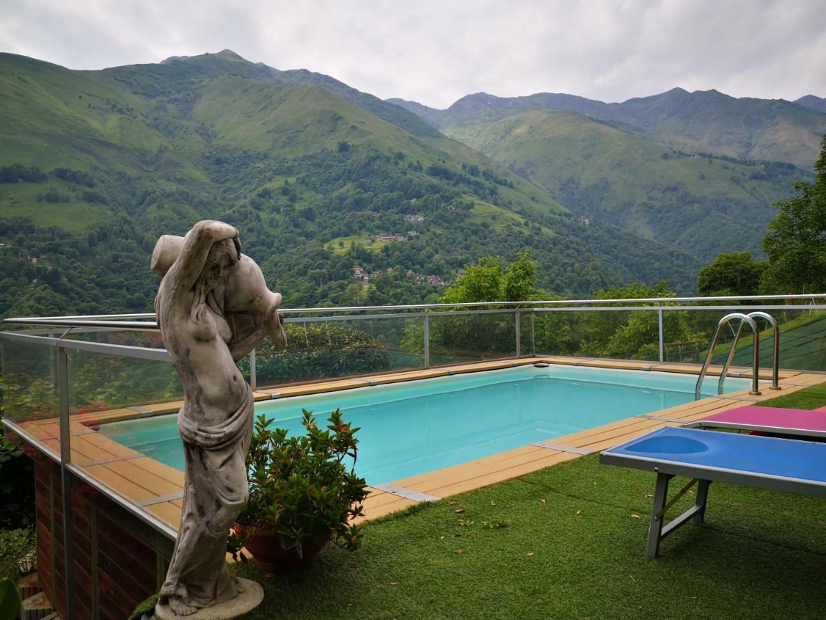 Chalet Con Piscina Garzeno Экстерьер фото